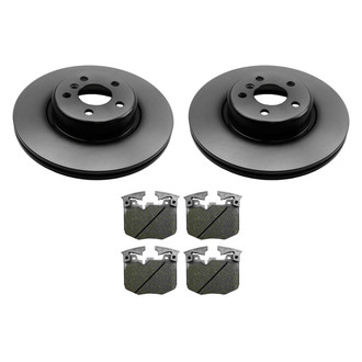 Beck Arnley® - True Plain Front Brake Kit with Semi-Metallic Pads