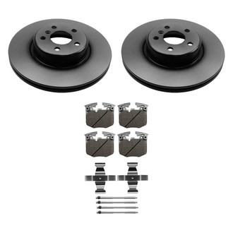 Beck Arnley® - True Plain Front Brake Kit with Semi-Metallic Pads