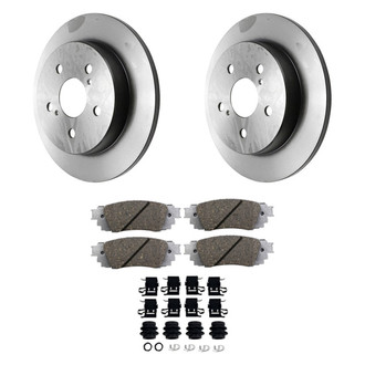 Beck Arnley® - True Plain Rear Brake Kit with Semi-Metallic Pads