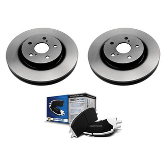 Beck Arnley® - True Plain Front Brake Kit with Ceramic Pads