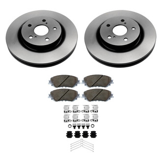 Beck Arnley® - True Plain Front Brake Kit with Semi-Metallic Pads