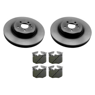 Beck Arnley® - True Plain Front Brake Kit with Semi-Metallic Pads