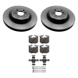 Beck Arnley® - True Plain Front Brake Kit with Semi-Metallic Pads