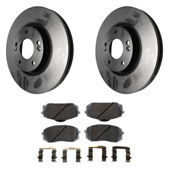 Beck Arnley® - True Plain Front Brake Kit with Ceramic Pads
