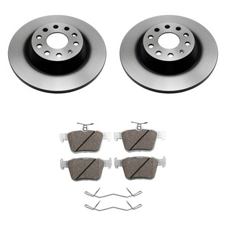 Beck Arnley® - True Plain Rear Brake Kit with Semi-Metallic Pads