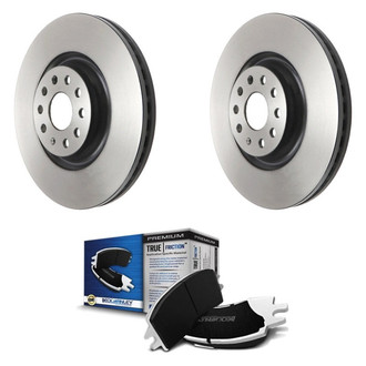 Beck Arnley® - True Plain Front Brake Kit with Organic Pads