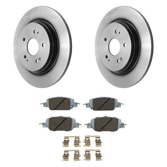 Beck Arnley® - True Plain Rear Brake Kit with Ceramic Pads