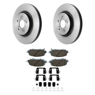 Beck Arnley® - True Plain Front Brake Kit with Semi-Metallic Pads