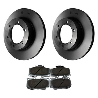 Beck Arnley® - True Plain Front Brake Kit with Organic Pads