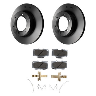 Beck Arnley® - True Plain Front Brake Kit with Organic Pads