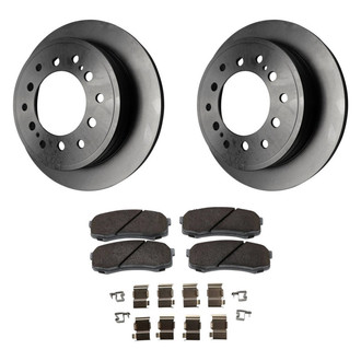 Beck Arnley® - True Plain Rear Brake Kit with Ceramic Pads