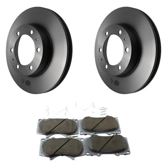 Beck Arnley® - True Plain Front Brake Kit with Ceramic Pads