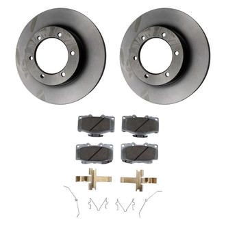 Beck Arnley® - True Plain Front Brake Kit with Organic Pads