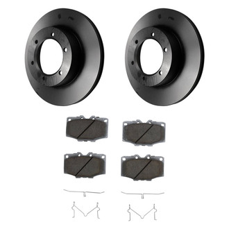 Beck Arnley® - True Plain Front Brake Kit with Organic Pads