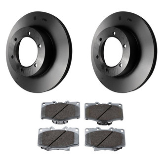 Beck Arnley® - True Plain Front Brake Kit with Ceramic Pads