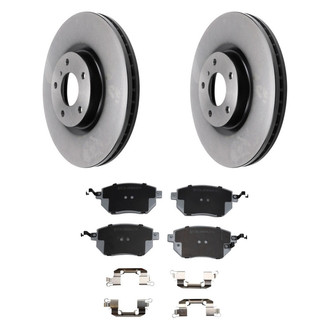 Beck Arnley® - True Plain Front Brake Kit with Ceramic Pads