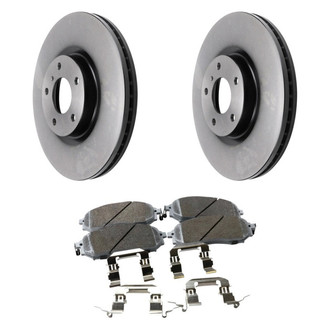 Beck Arnley® - True Plain Front Brake Kit with Ceramic Pads