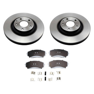 Beck Arnley® - True Plain Front Brake Kit with Ceramic Pads