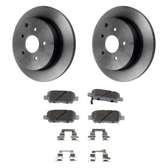 Beck Arnley® - True Plain Rear Brake Kit with Ceramic Pads