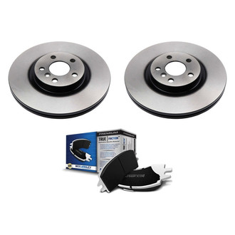 Beck Arnley® - True Plain Front Brake Kit with Organic Pads