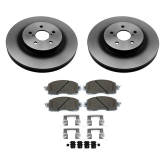 Beck Arnley® - True Plain Front Brake Kit with Semi-Metallic Pads