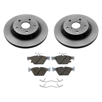 Beck Arnley® - True Plain Rear Brake Kit with Semi-Metallic Pads