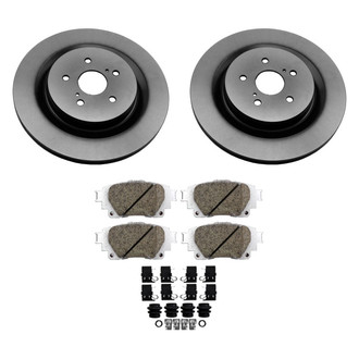 Beck Arnley® - True Plain Rear Brake Kit with Semi-Metallic Pads
