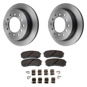 Beck Arnley® - True Plain Rear Brake Kit with Ceramic Pads