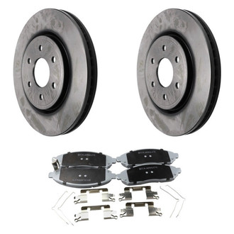 Beck Arnley® - True Plain Front Brake Kit with Ceramic Pads