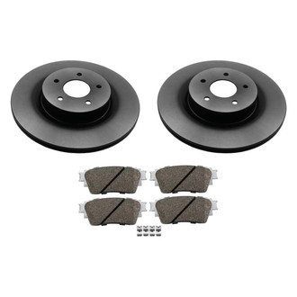 Beck Arnley® - True Plain Rear Brake Kit with Semi-Metallic Pads