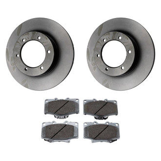 Beck Arnley® - True Plain Front Brake Kit with Ceramic Pads