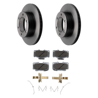 Beck Arnley® - True Plain Front Brake Kit with Organic Pads
