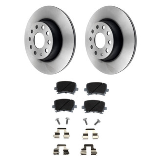 Beck Arnley® - True Plain Rear Brake Kit with Semi-Metallic Pads