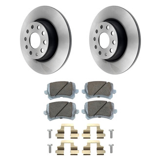 Beck Arnley® - True Plain Rear Brake Kit with Ceramic Pads