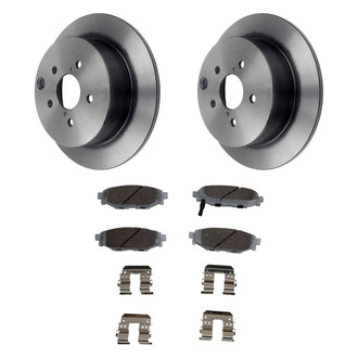 Beck Arnley® - True Plain Rear Brake Kit with Ceramic Pads