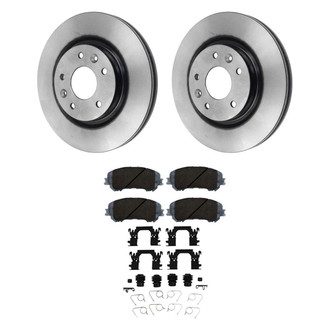 Beck Arnley® - True Plain Front Brake Kit with Semi-Metallic Pads