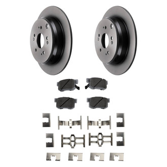 Beck Arnley® - True Plain Rear Brake Kit with Ceramic Pads