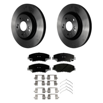 Beck Arnley® - True Plain Front Brake Kit with Ceramic Pads