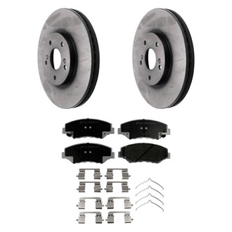 Beck Arnley® - True Plain Front Brake Kit with Ceramic Pads