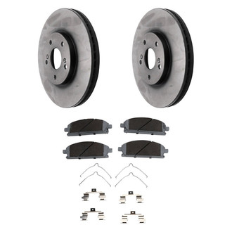 Beck Arnley® - True Plain Front Brake Kit with Ceramic Pads