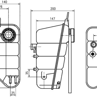 Behr® - Engine Coolant Expansion Tank