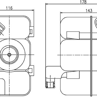 Behr® - Engine Coolant Expansion Tank