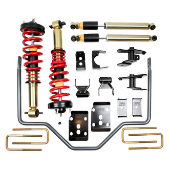 Belltech® - 1"-3" x 4" Performance Plus Front and Rear Lowering Coilover Handling Kit