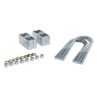 Belltech® - 2" Flat Rear Lowering Blocks and U-Bolts