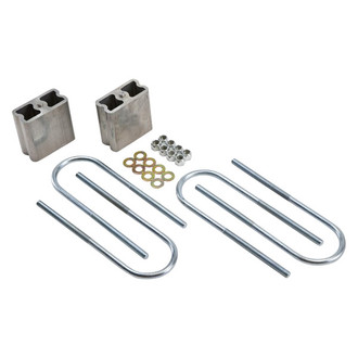 Belltech® - 4" Flat Rear Lowering Blocks and U-Bolts