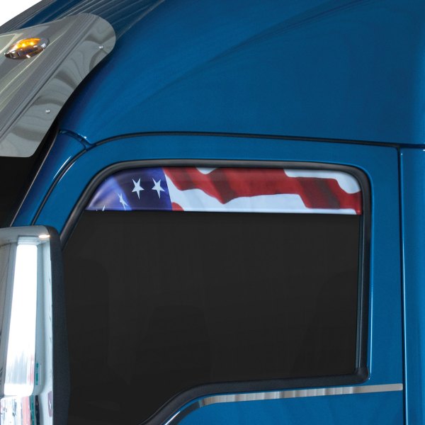  Belmor® - Chop Tops USA Flag Side Window Deflectors