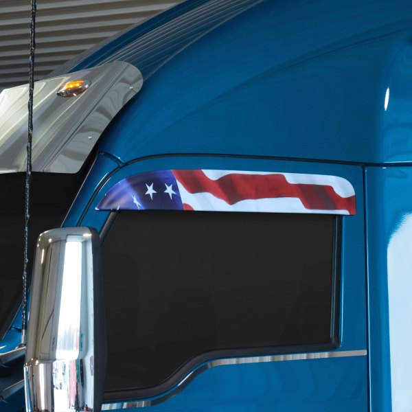  Belmor® - Chop Tops USA Flag Side Window Deflectors