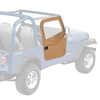 Bestop® - Spice Fabric Upper Half-Door Set
