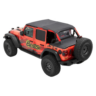 Bestop® - Header Bikini™ Safari Style Black Diamond Soft Top