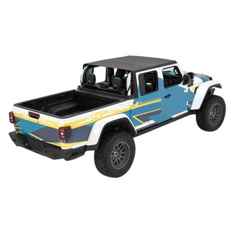 Bestop® - Header Bikini™ Safari Cable Style Black Diamond Soft Top